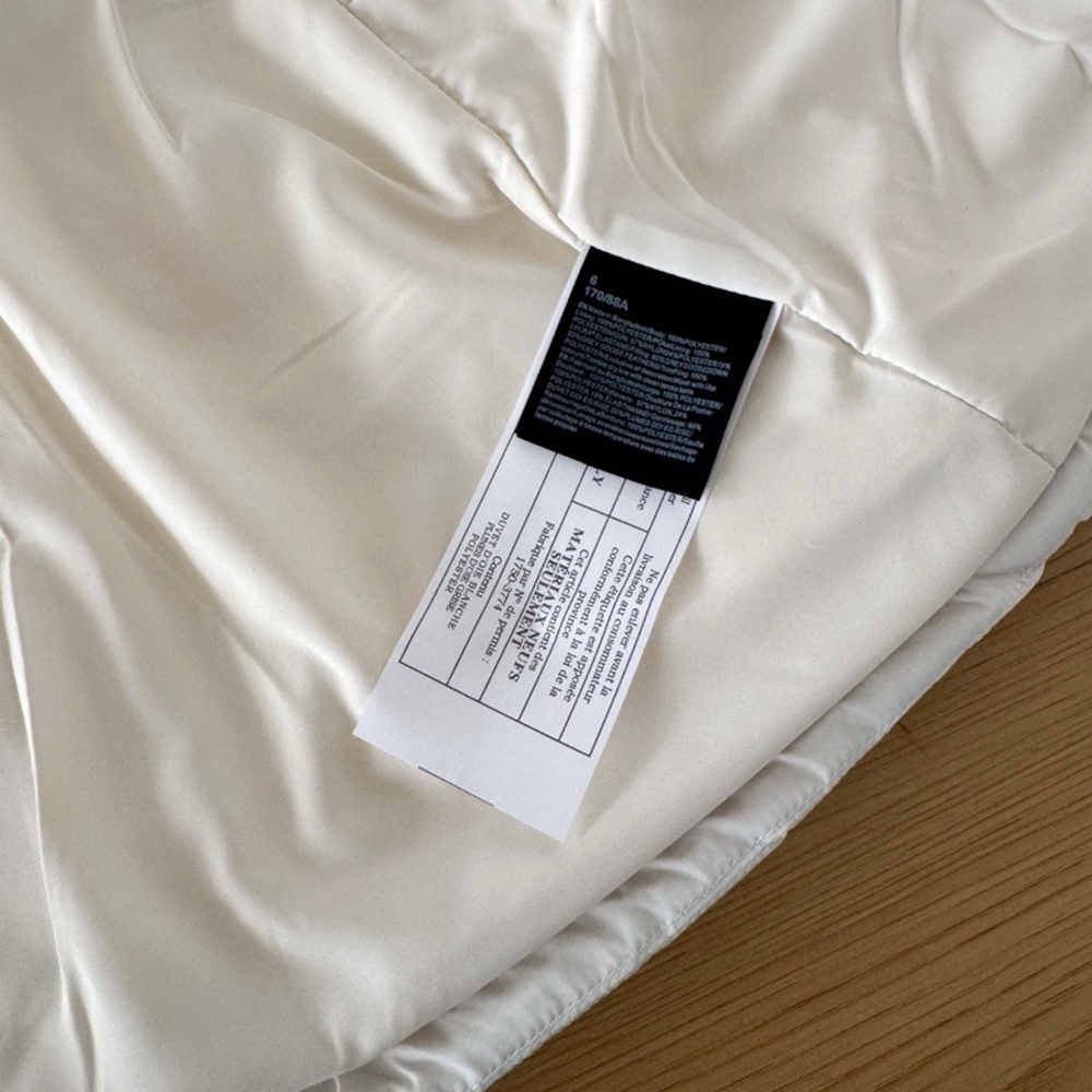 Lululemon Cream Cropped Quilted Hooded Down Puffer Winter Coat - Picture 9 of 13
